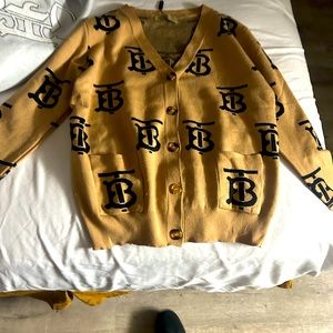 Burberry Monogram women’s cardigan size small
